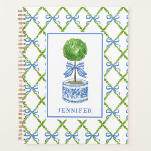 Grandmillennial Chinoiserie Topiary Personalised Planner