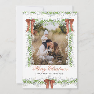 grandmillennial Family Photo Christmas Card