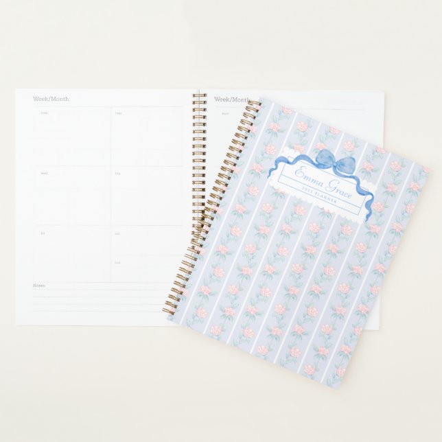 Grandmillennial Floral Bows Planner (Display)