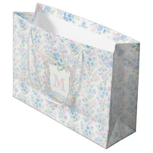 Grandmillennial Floral Personalized Gift Bag