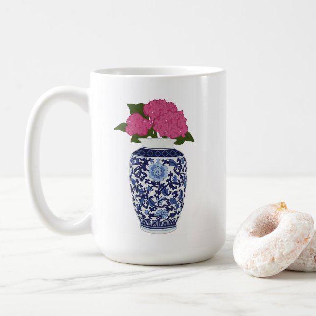 Grandmillennial Flower Mug (With Donut)
