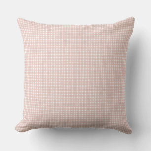Grandmillennial Gingham - Cottagecore Pink Plaid Cushion