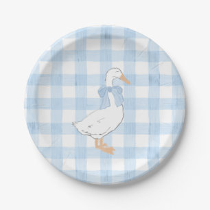Grandmillennial One Silly Goose Paper Plate