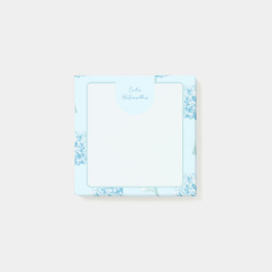 Grandmillennial Painterly Hydrangea Customisable Post-it Notes