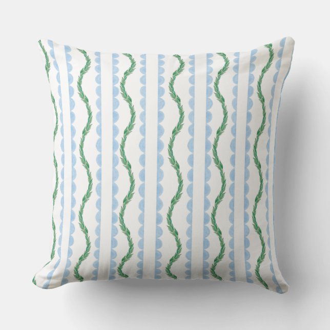 Grandmillennial Throw Pillow (Front)
