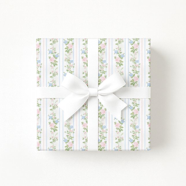 Grandmillennial  Vintage Floral Wrapping paper (Creator Uploaded)