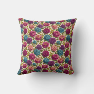 Grandmillennial Vintage Rose – Floral Cottagecore  Cushion