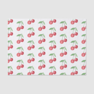 Grandmillennial Watercolor Cherries Tissue Paper