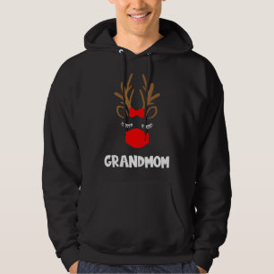 Grandmom Funny Reindeer Christmas Animal Family Ma Hoodie