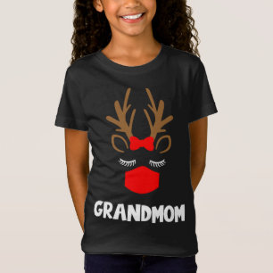 Grandmom Funny Reindeer Christmas Animal Family Ma T-Shirt