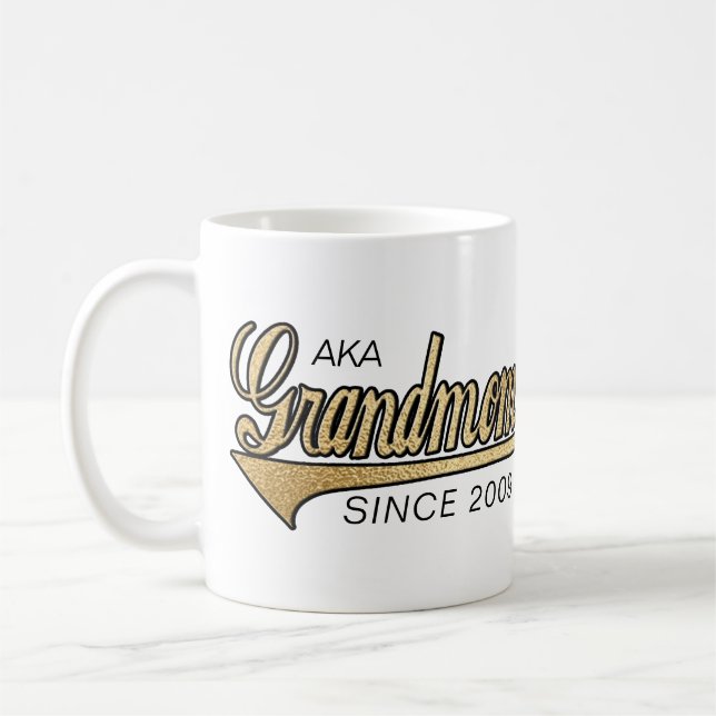 Grandmom Mug "AKA Grandmom Since..." (Left)
