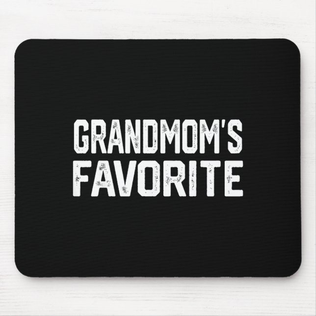 Grandmom’s Favorite Funny Grandparent Granhild Vin Mouse Mat (Front)