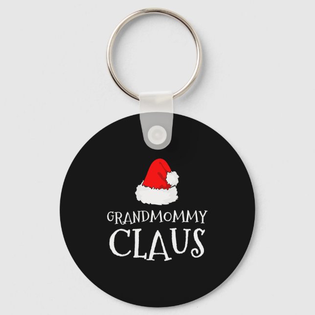 Grandmommy Claus Christmas Santa's Pajama Family M Key Ring (Front)
