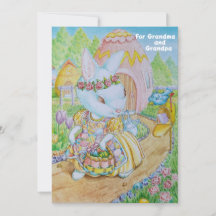 Grandmother and Granddads Personalised Easter Card