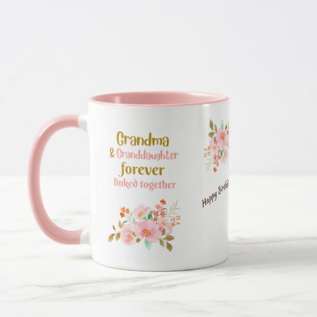 Grandmother and Granddaughter Forever Linked Mug (Left)
