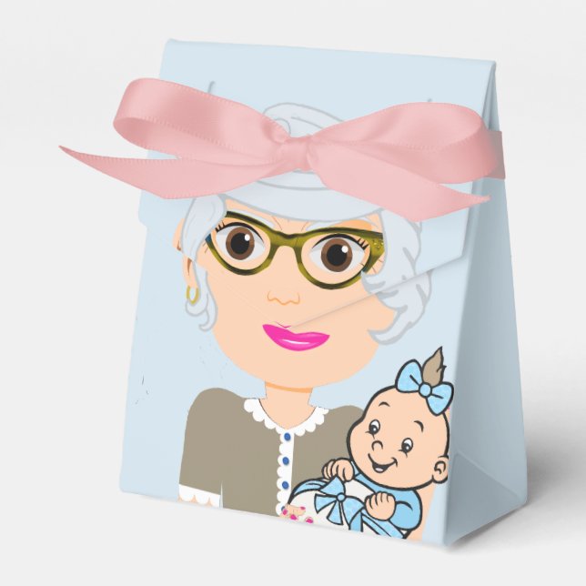 Grandmother Baby Shower Favour Box (Front Side)