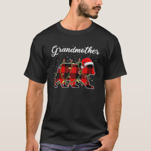 Grandmother Bear Red Buffalo Plaid Bonus Mum Bear T-Shirt