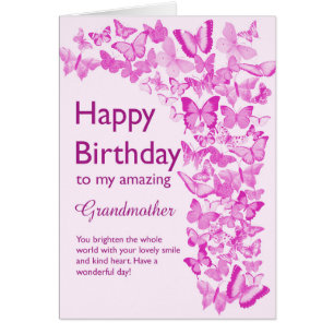 Grandmother Birthday Butterflies