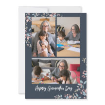 Grandmother day photo collage Holiday Card