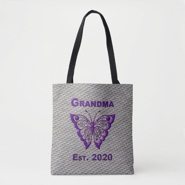 “Grandmother Est. 2020” Tote Bag (Front)
