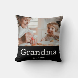 Grandmother Established Modern Photo Gift Cushion