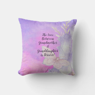 Grandmother Granddaughter Love Is Forever Can Edit Cushion