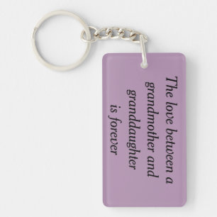Grandmother & granddaughter love keychain