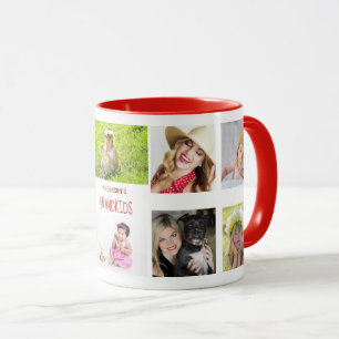 Grandmother Grandfather PHOTO Collage Gift Mug