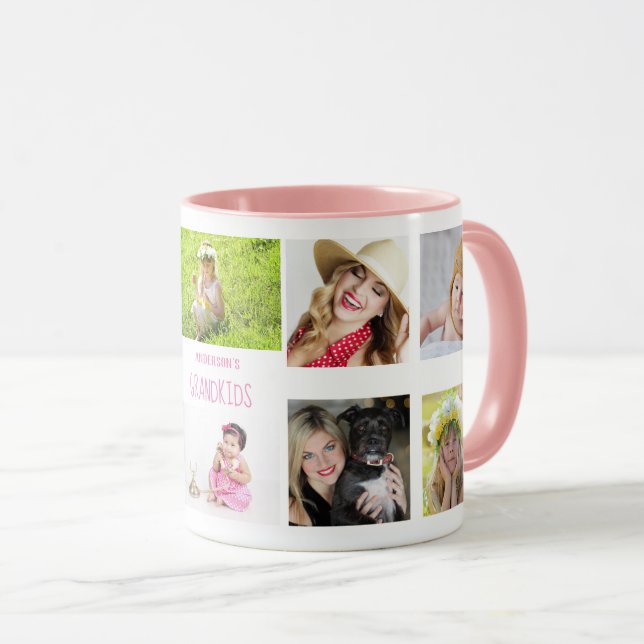 Grandmother Grandfather PHOTO Collage Gift Mug (Front Right)