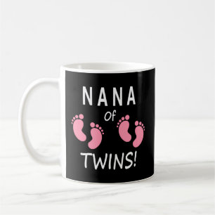 Grandmother Grandma Nana Of Twin Footprints Coffee Mug