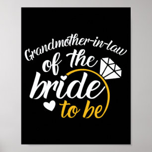 Grandmother-in-law Of The Bride-to-be Big Wedding Poster