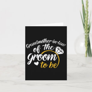 Grandmother-in-law Of The Groom-to-be Big Wedding  Card