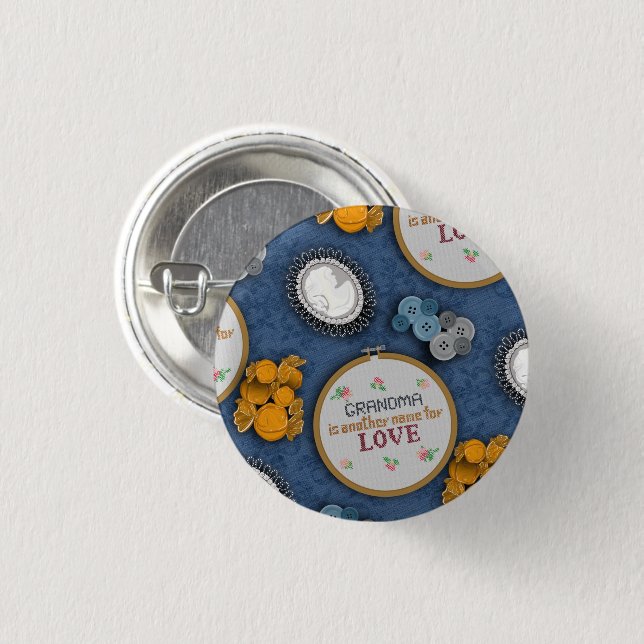 Grandmother is Love Pin (Front & Back)