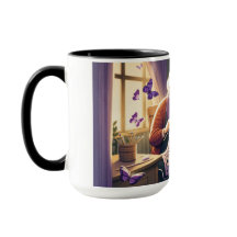 Grandmother knitting.