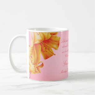 Grandmother lilies floral fine art gift mug