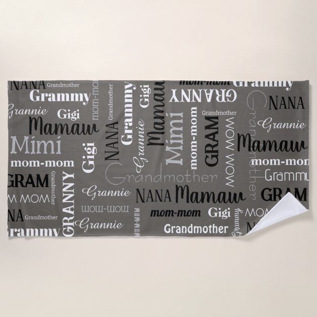 GRANDMOTHER MOM MOM Mothers Day Gift Throw Blanket (Front)