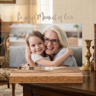 Grandmother Mother's Day Photo Acrylic Gift Sign