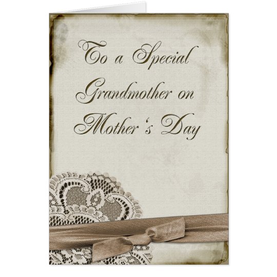 Grandmother Mother's Day Vintage Card