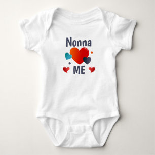 Grandmother Nonna loves me Baby Bodysuit
