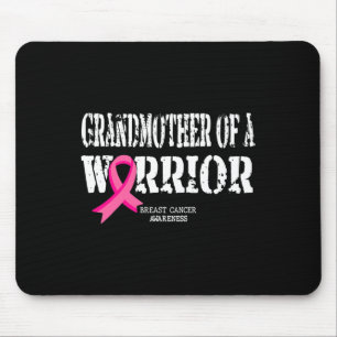 Grandmother Of A Warrior Breast Cancer Awareness P Mouse Mat