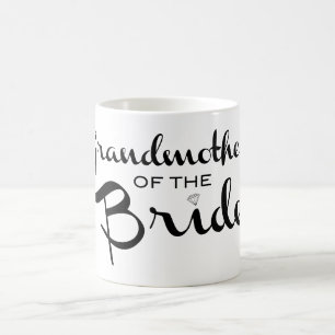 Grandmother of Bride Black on White Coffee Mug