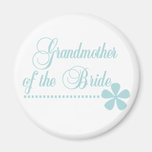 Grandmother of Bride Teal Elegance Magnet