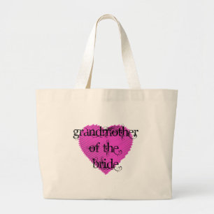 Grandmother of the Bride Large Tote Bag