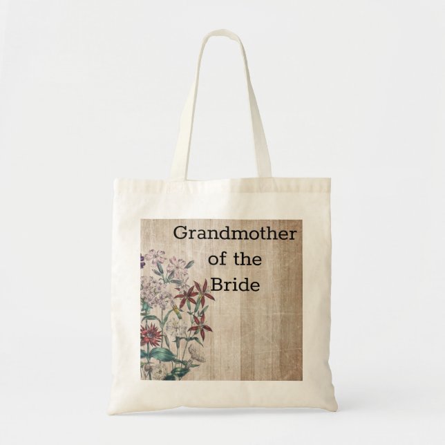 Grandmother Of The Bride Tote Bag (Front)
