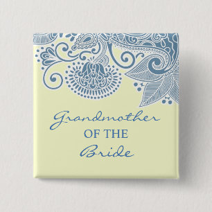 Grandmother of the Bride Victorian Wedding Button