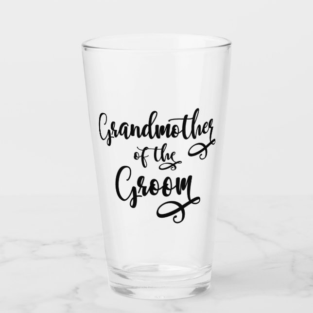 Grandmother of the Groom Glass (Front)