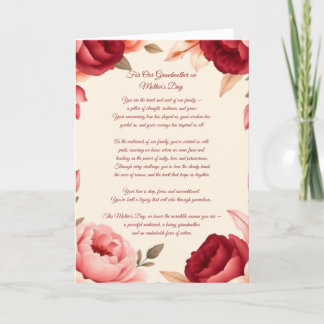 Grandmother on Mother's Day Holiday Card