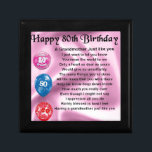 Grandmother poem  -  80th birthday gift box<br><div class="desc">A great gift for a grandmother on her 80th birthday</div>