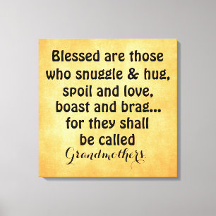 Grandmother Quote Canvas Print