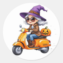 Grandmother Sorcerer Stylee in Chibi on Scooter Ci